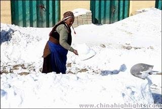 Тибетская погода в январе