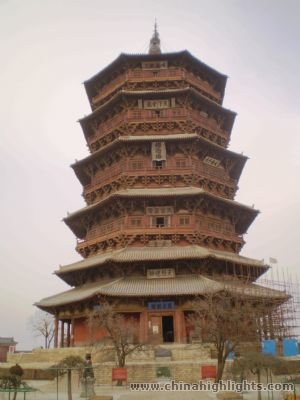 Деревянная пагода в Инсянь