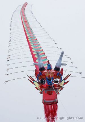 Большой Китайский Дракон 20 метров, воздушный змей купить в Москве интернет-магазине - aikimaster.ru